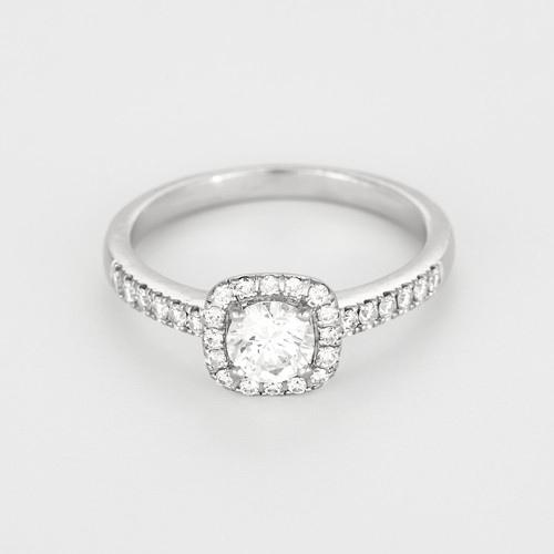 18k white gold - , ring