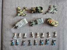 Micromachines army figures and vehicle bundle, lot 4.