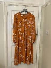 Hobbs - Orange Floral Midi