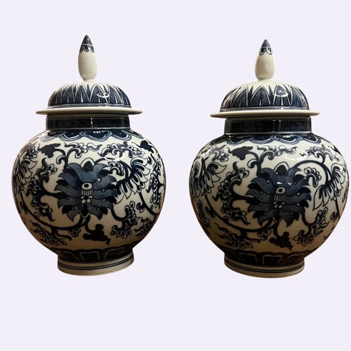 Pair decorative blue and - pair,