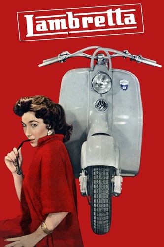 Lambretta advert red vintage - red,