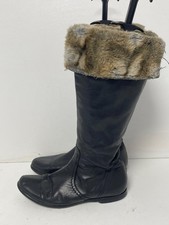 Next Ladies Black Leather Zip