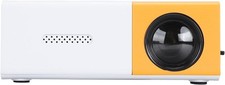 Mini Projector, 1080P Full HD Portable LED Projector Yellow White (M13)