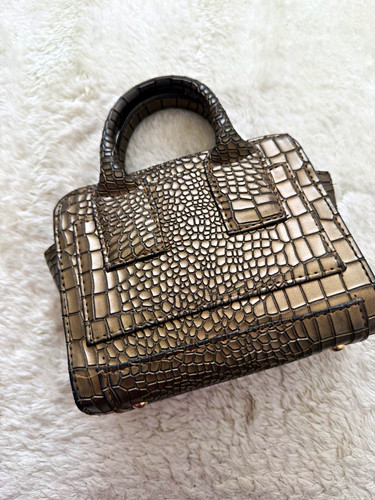 Grey croc embossed - croc,