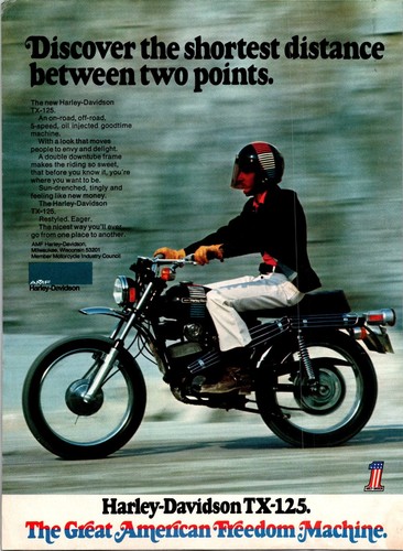 Print 1973 harley davidson - print,