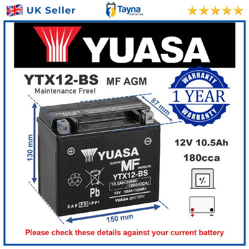 Motorcycle battery for honda - for,