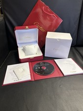 Cartier Red Leather Watch Box Replacement with Whole Set of Accessories