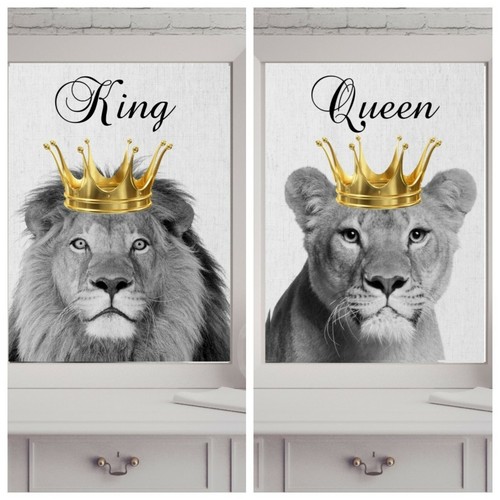 King queen lion - king,