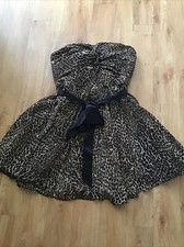 Debenhams Red Herring Special Edition Animal Print Party Dress Size 12