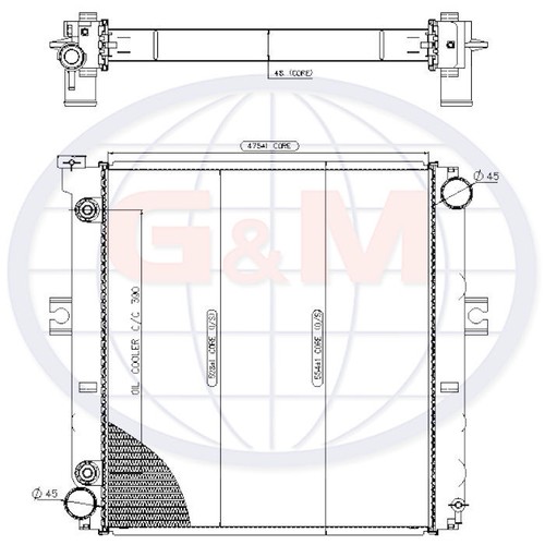 Radiator for caterpillar - radiator,