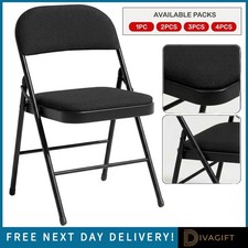 METAL FOLDING CHAIR BLACK