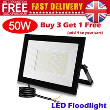 50W LED Floodlight Outside Light Security Flood Lights Outdoor Garden Lamp IP65