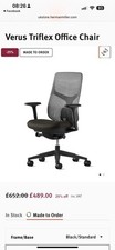 Herman Miller Electric Adjustable Table & Ergonomic Chair Black