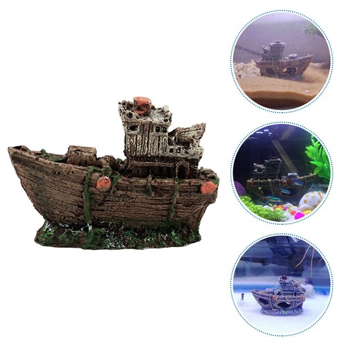 Brown resin fish tank - resin,