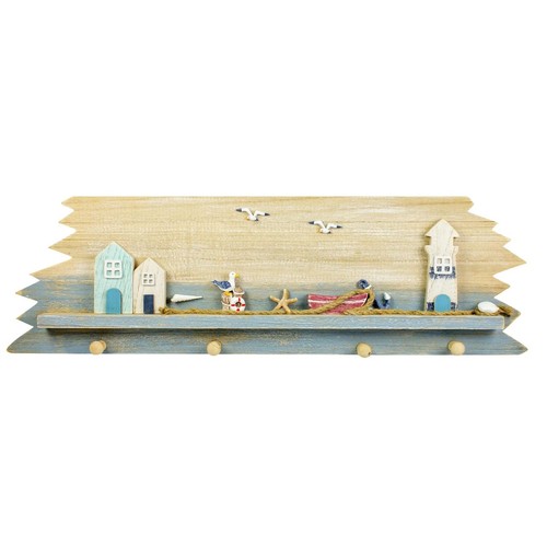 Wooden coat hooks - hooks, seaside