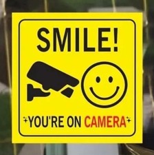 3x Smile You're on Camera CCTV