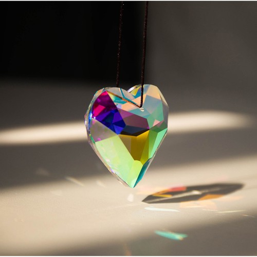 Hanging heart suncatcher - heart,