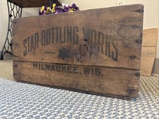 Vintage Wooden Soda Crate Star