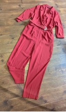 Size 16 Long length boiler jumpsuit style rust orange, red smart formal party 