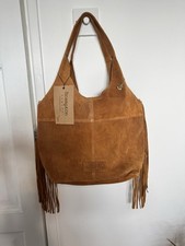 Brown Fringe Leather Shoulder