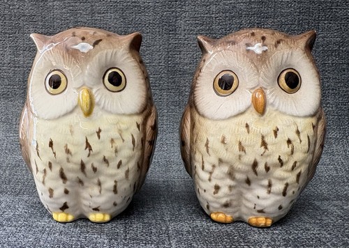 Vintage owl salt - owl,