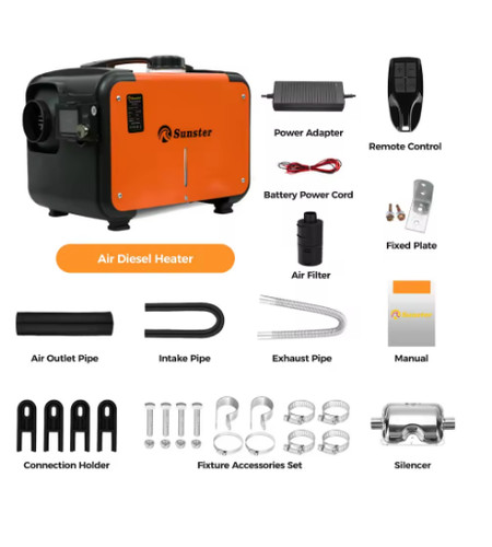 Diesel air heater 8kw 12v - heater, 12v/24v