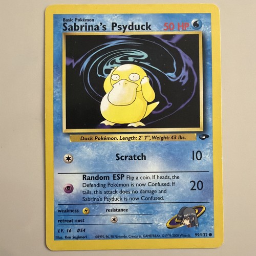 Sabrina psyduck 132 gym - sabrina's,