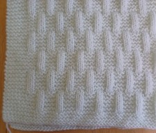 Knitting pattern 4897.   Baby pram crib blanket.   DK