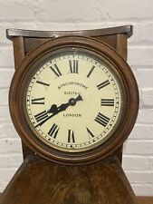 London Synchronome Electric Wall Clock Antique Vintage Industrial Office School 