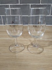 Two Remy Martin Fine Champagne Cognac Small Stem Glasses. Vgc.