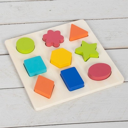 Wooden shapes kids - wooden, geometry