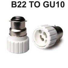 2pcs B22 to GU10 Adapter Lamp