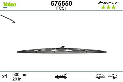 Valeo passenger side - side, wiper