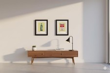 Andy Warhol Framed Prints Set of 2 Pop Art - 11"x14" Black Frame A4 Print