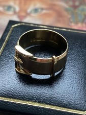 Beautiful Vintage 9ct Gold Belt Ring