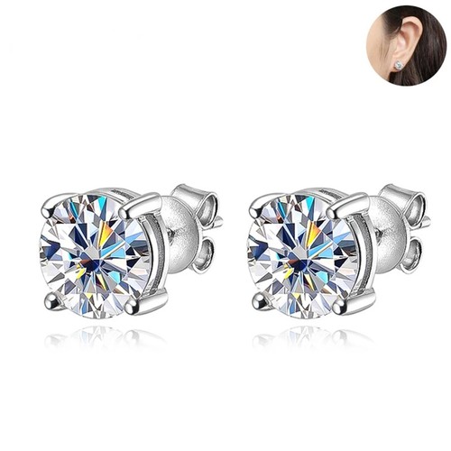 2ct round cut real moissanite - cut,