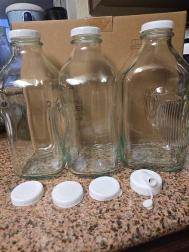 3pck 64oz glass - glass, milk