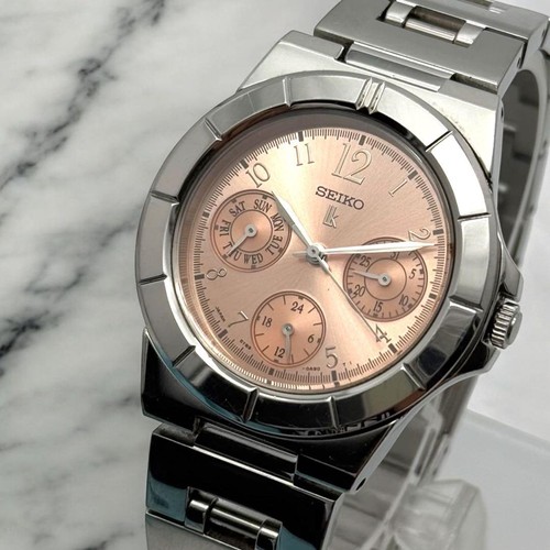 Seiko lukia quartz pink dial - lukia,