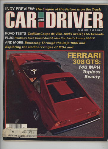 Car and driver - car, 1978