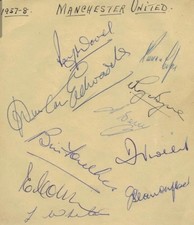 BUSBY BABES RARE TEAMSHEET