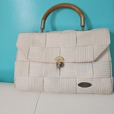 Gabriella beige woven purse - gabriella,