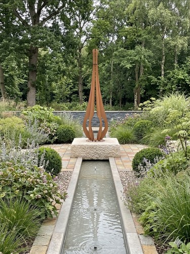 Corten steel garden - corten,