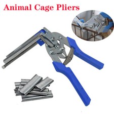 Hog Ring Cage Plier Clips Jaws Tool Staples Chicken Mesh Wire Cage Fencing Kits