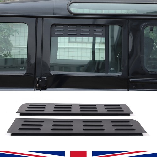 Black aluminum rear window - aluminum,