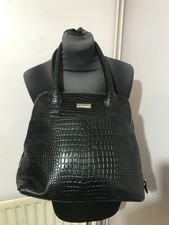 Osprey London leather womens medium handbag bag bags black  - IE