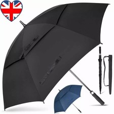 172cm Extra Large Golf Umbrella DELUXE Windproof Automatic Auto Open Strong UK