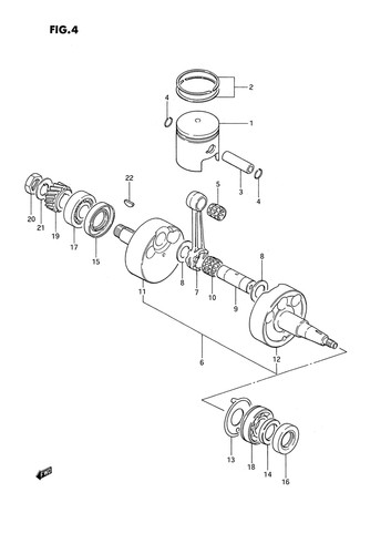 Suzuki genuine left bearing - genuine,