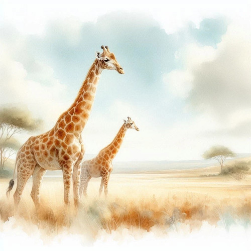 Giraffe cross stitch - (3),