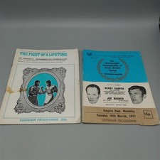 Vintage Boxing Programmes 1971