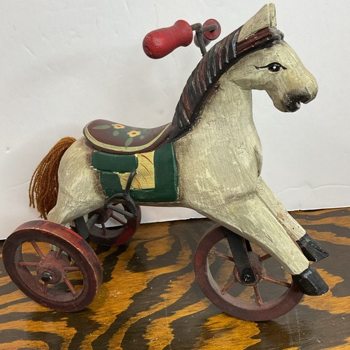 Handcarved and painted wooden - and,